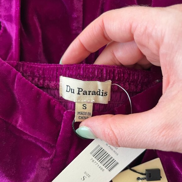 Du Paradis Velvet Corset Jumpsuit Size Small - Picture 9 of 10